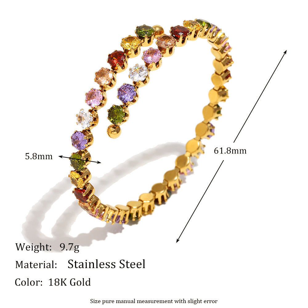 Rainbow Wrap Bangle