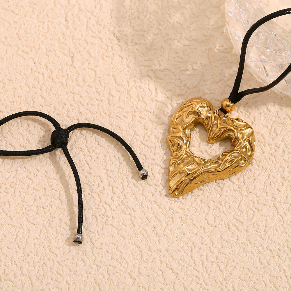 Molten Open Heart Necklace