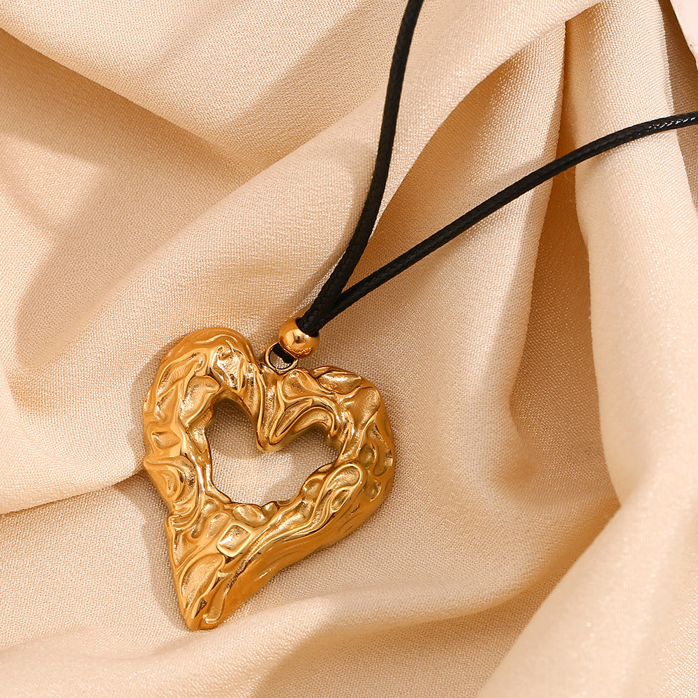 Molten Open Heart Necklace