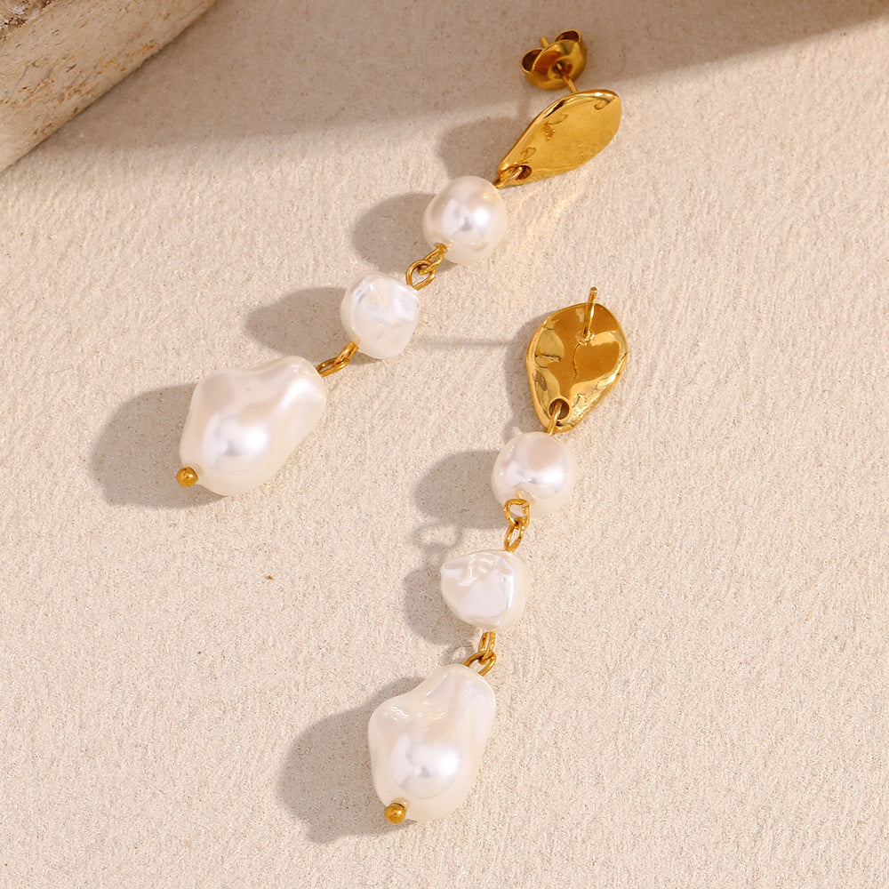 Baroque Pearl Drop Earrings