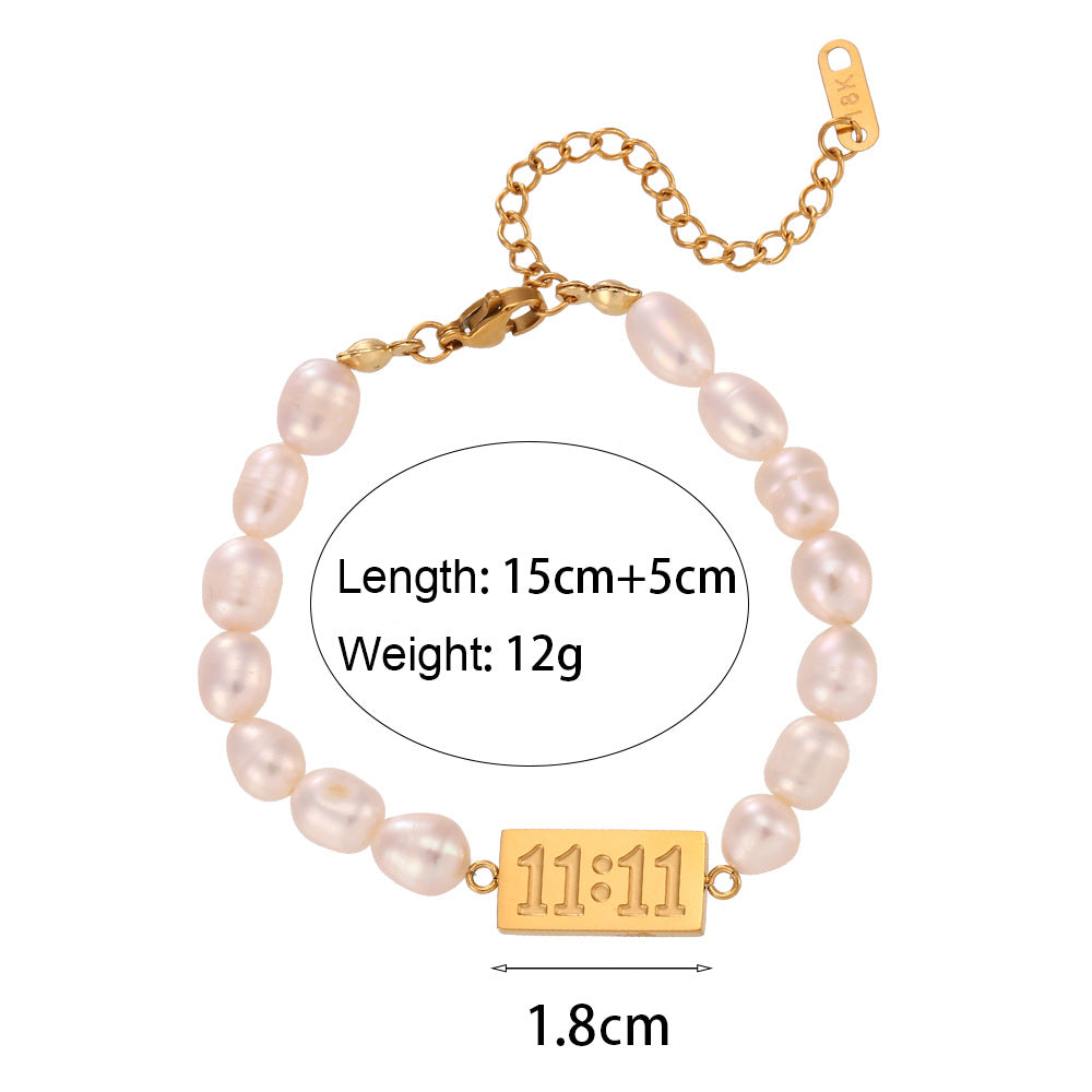 11:11 Pearl Bracelet