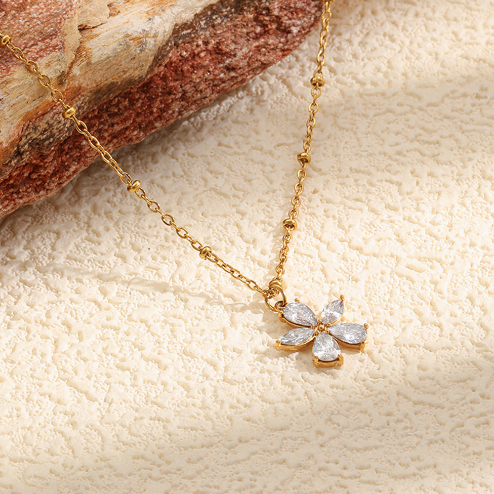 Five-Petal Flower Necklace