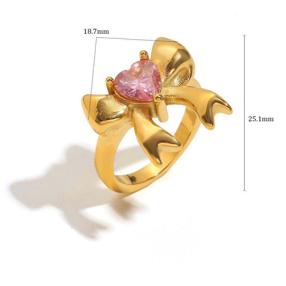 Heart Bow Ring