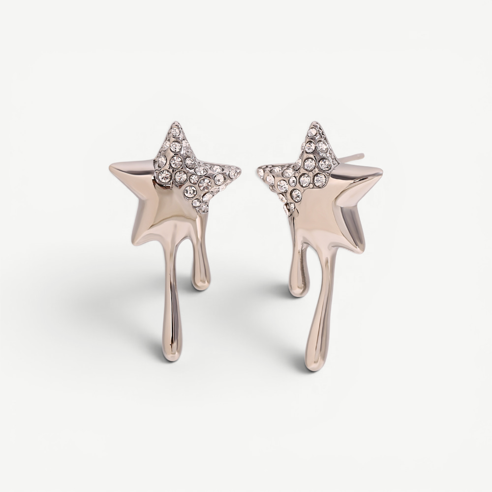 Molten Star Dripping Earrings