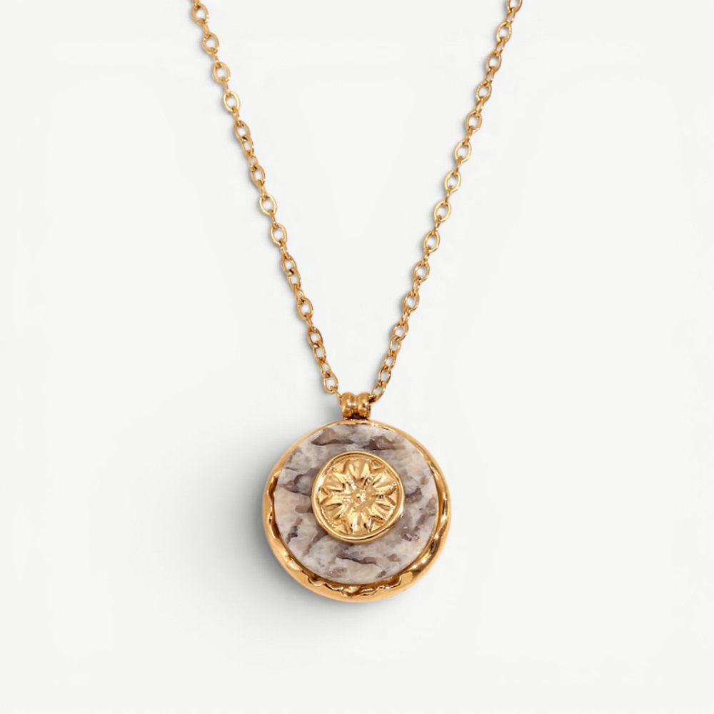 Floral Medallion Necklace