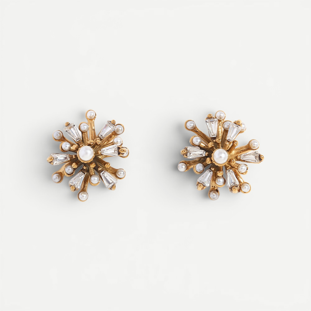 Starburst Pearl Earrings