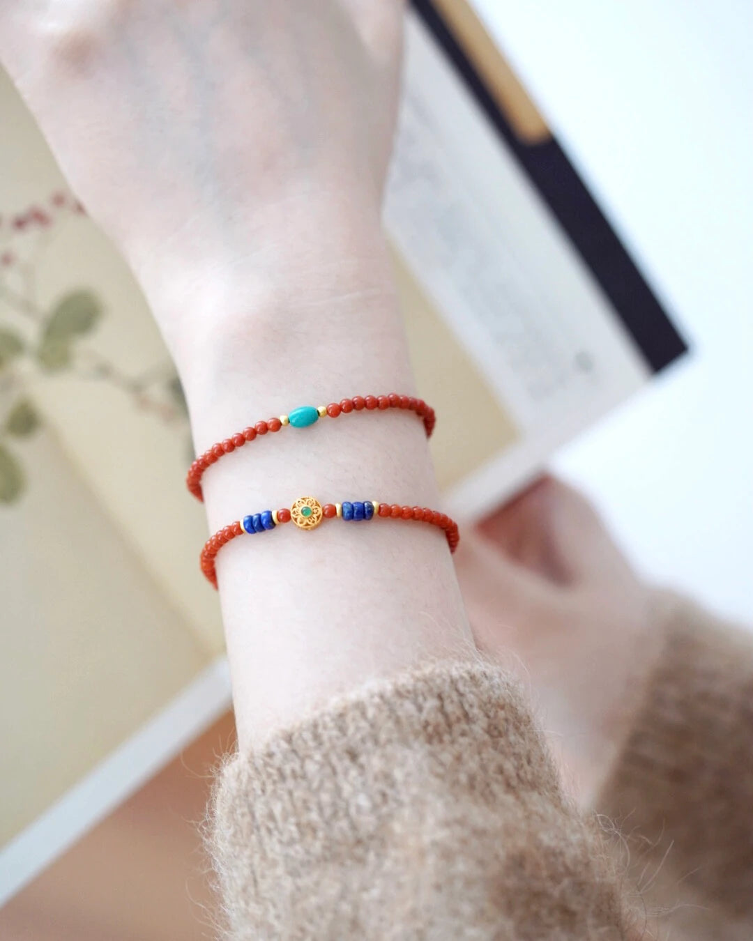 Ember–Sky Harmony Bracelet