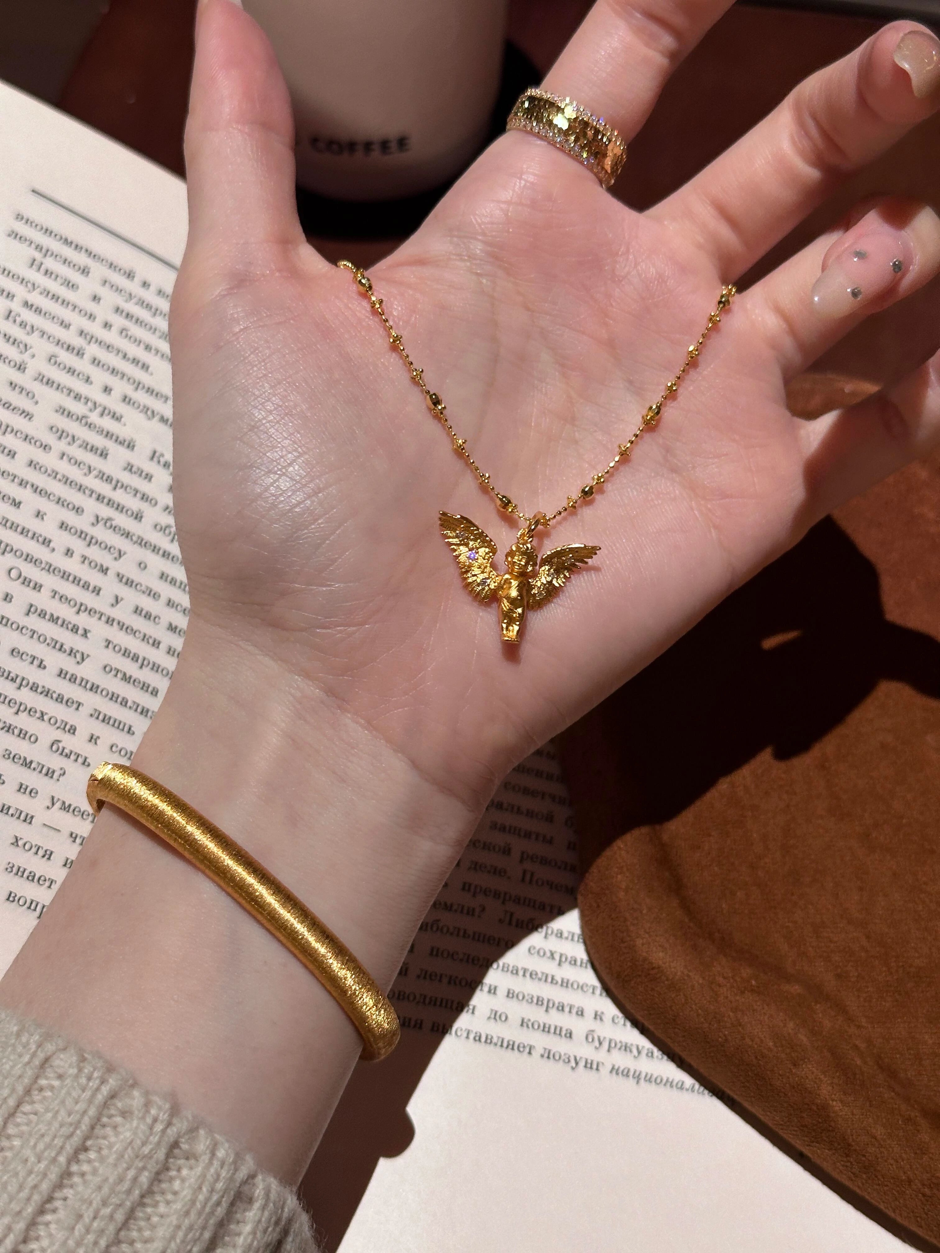 Brushed Butterfly Necklace