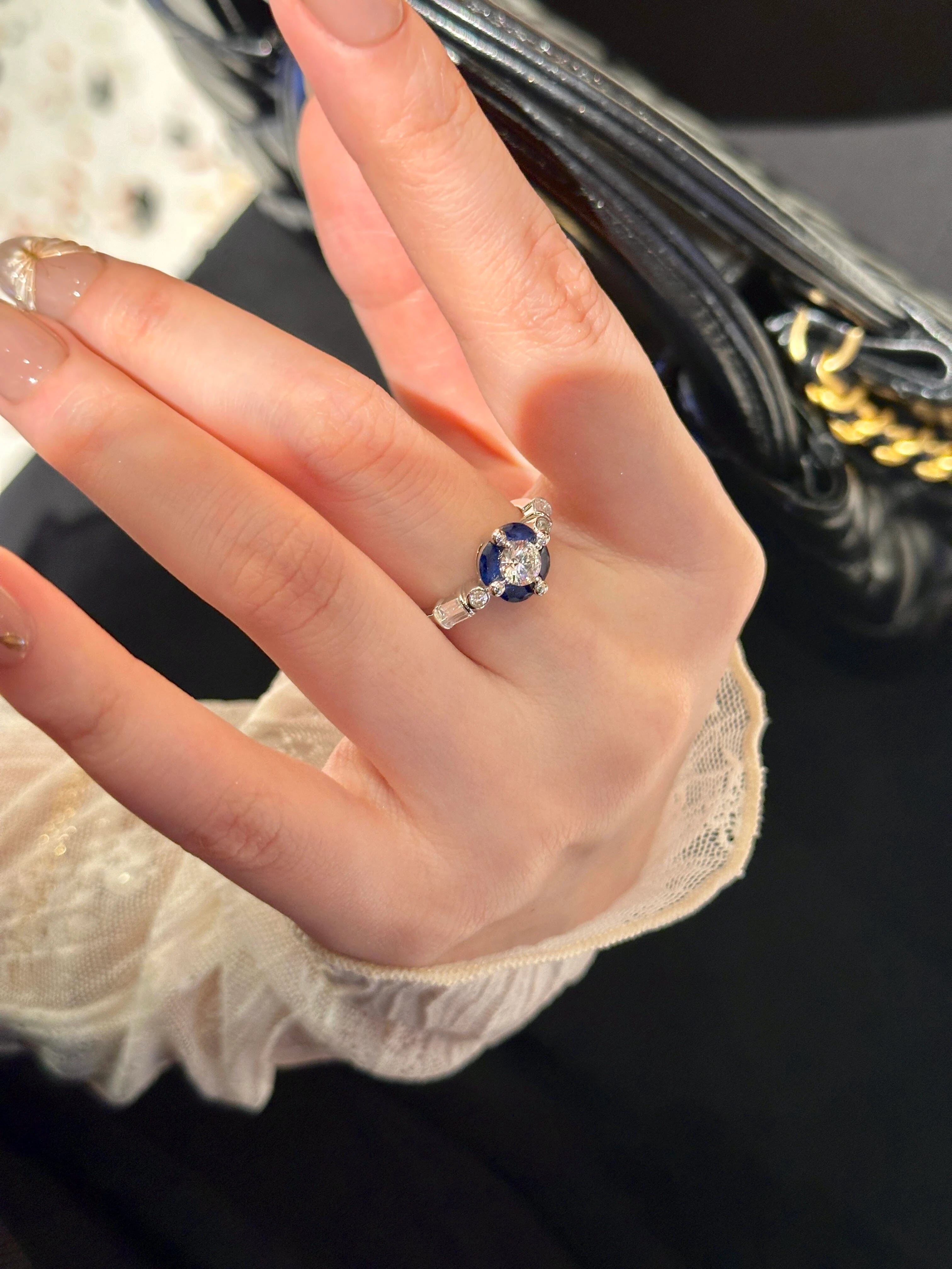 Cornflower Blue Sapphire Ring