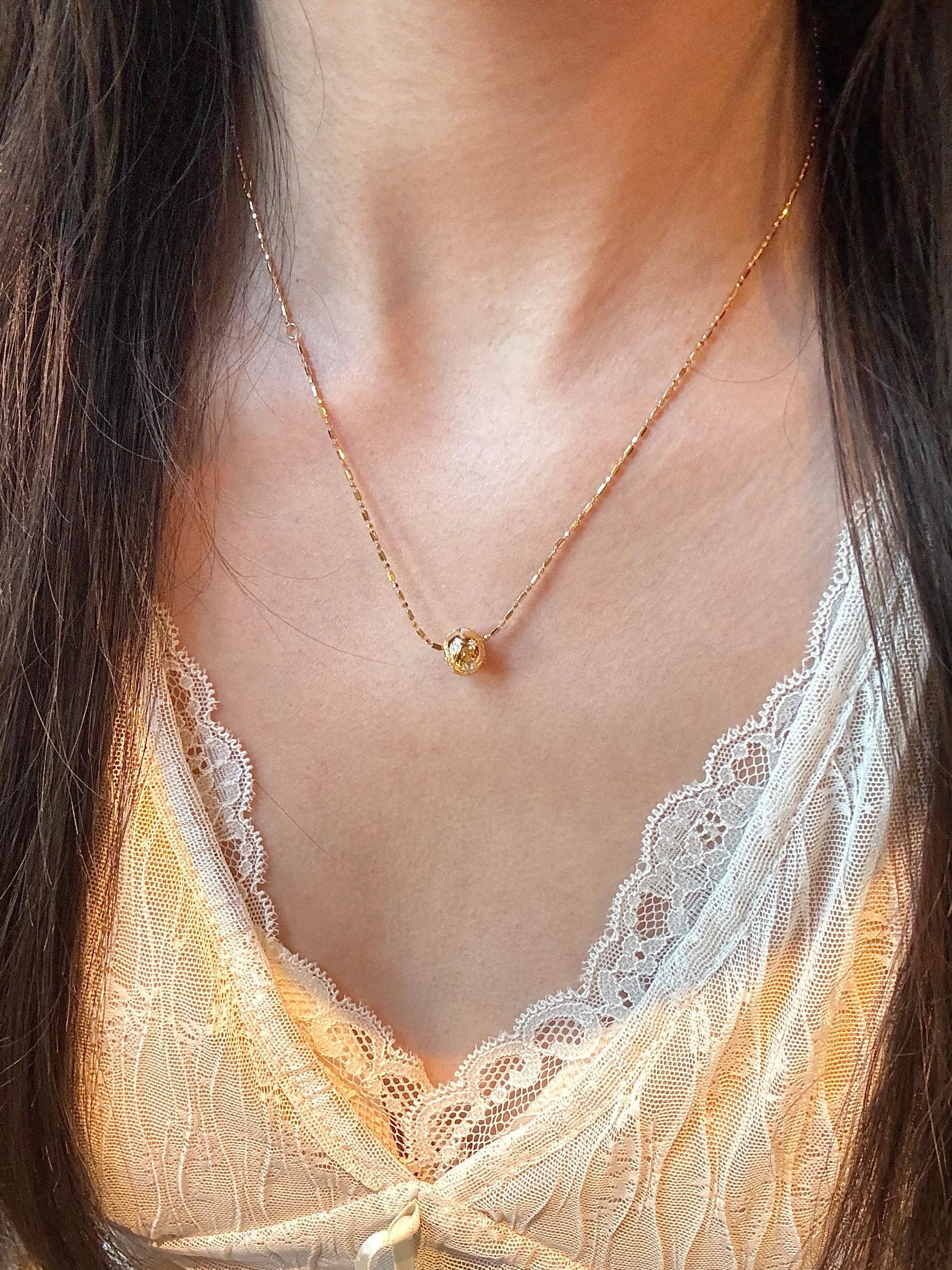 Starburst Barrel Bead Necklace