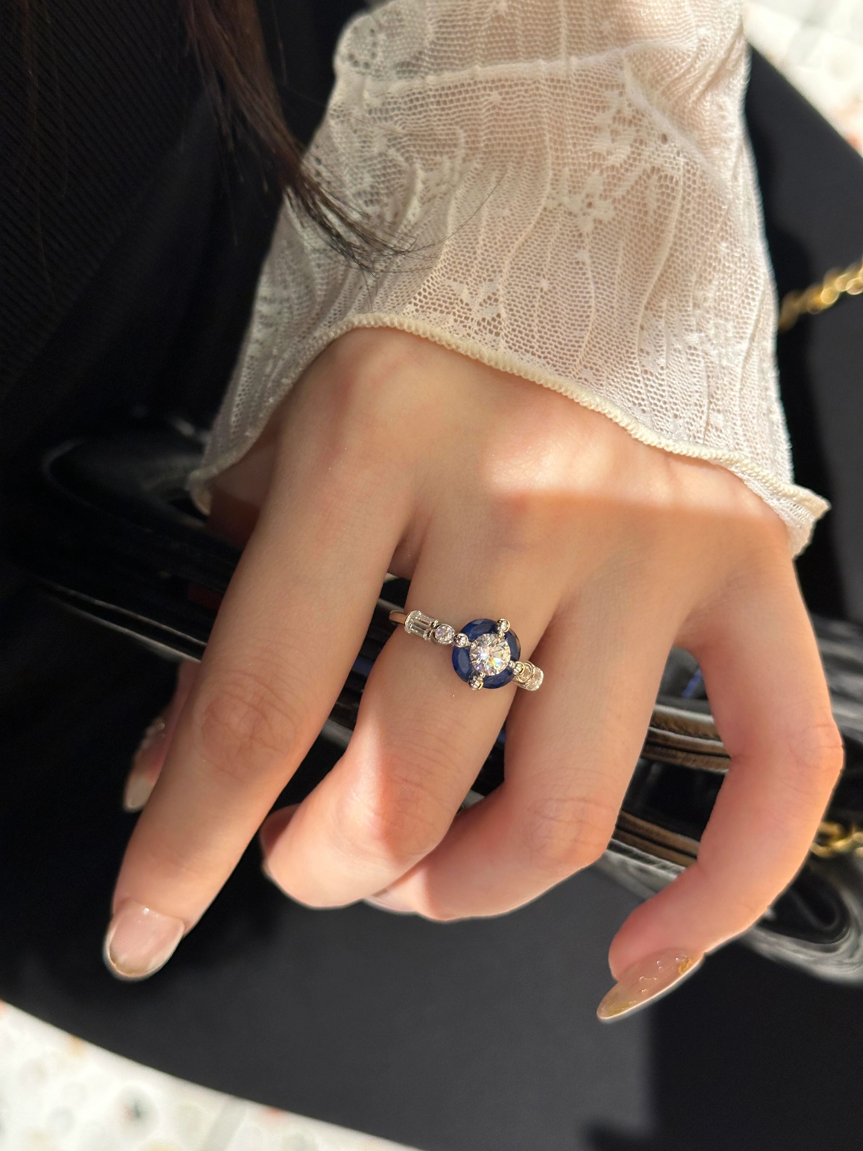 Cornflower Blue Sapphire Ring