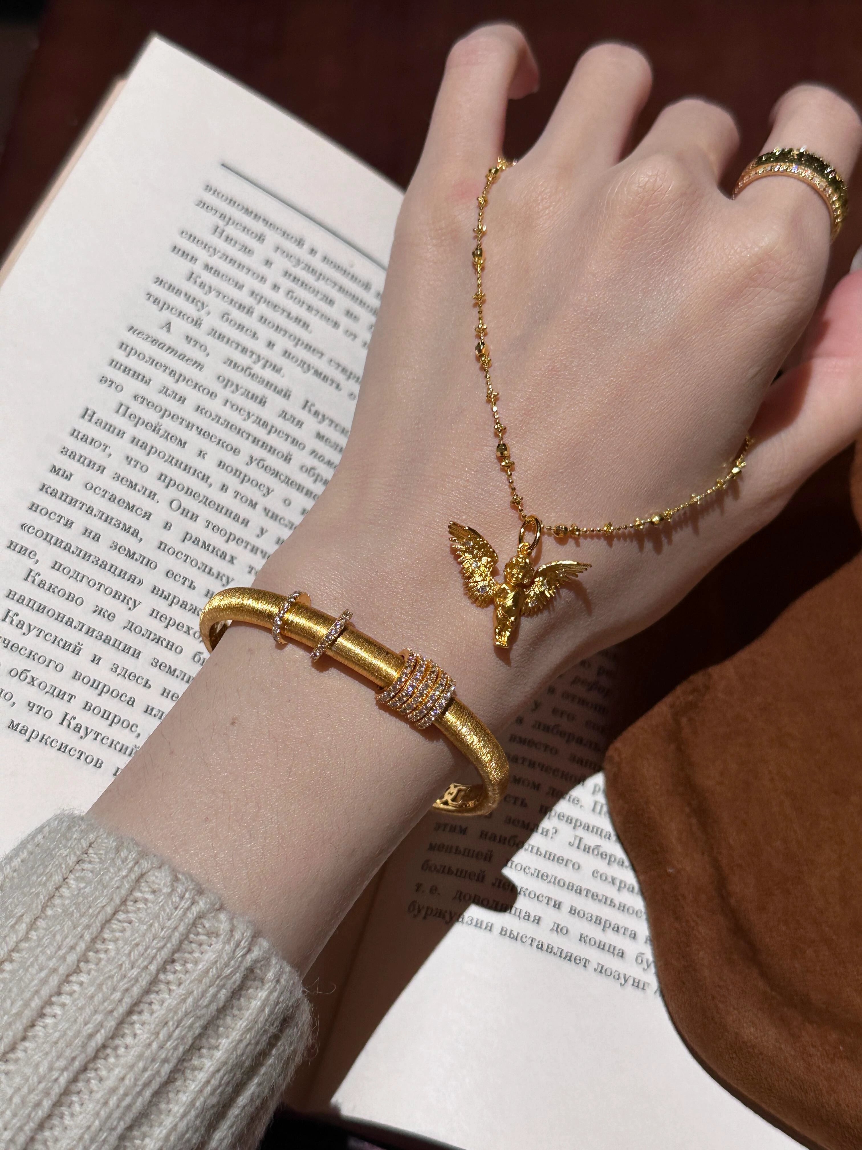 Brushed Butterfly Necklace