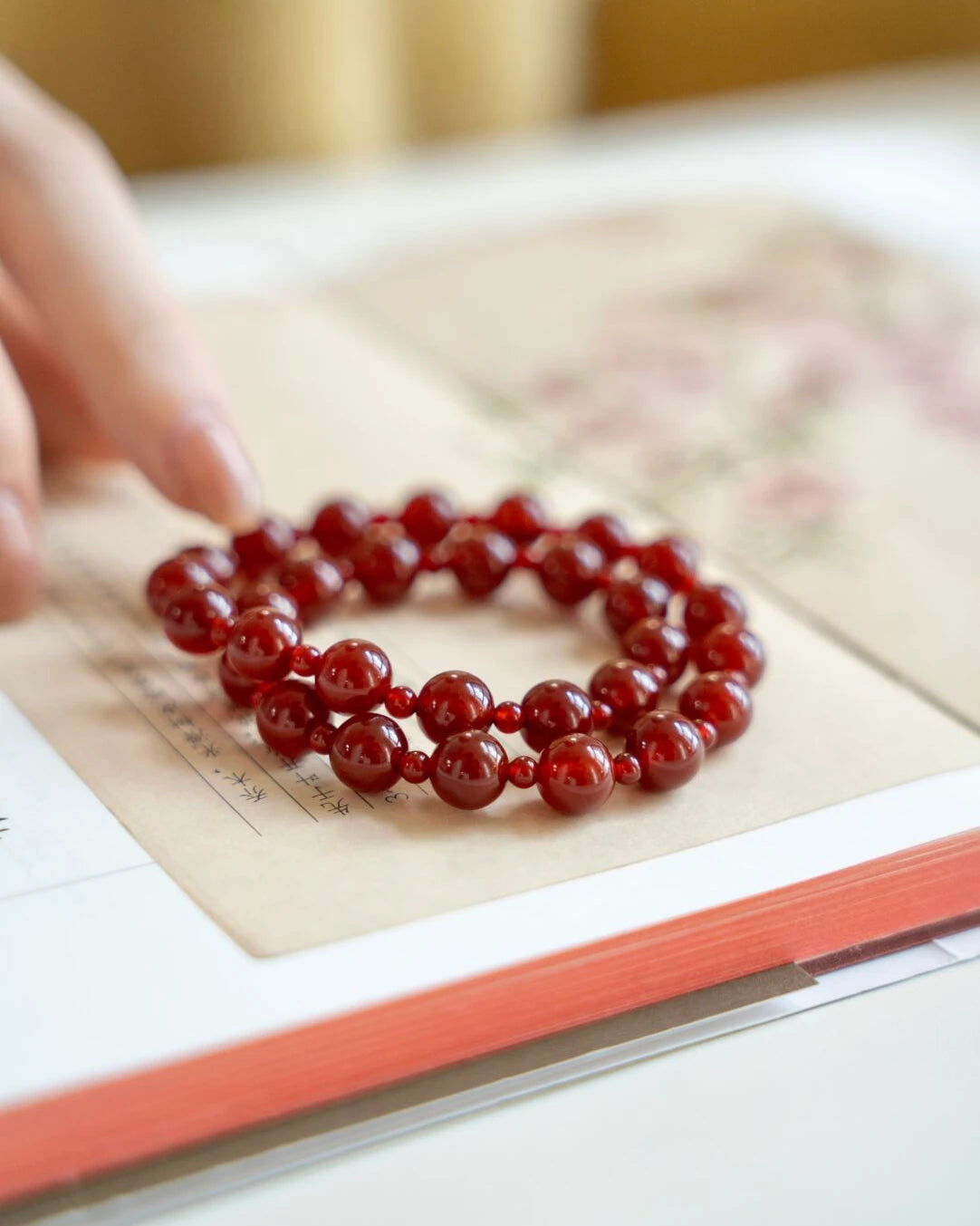 Rooted Ember Double-Wrap Bracelet