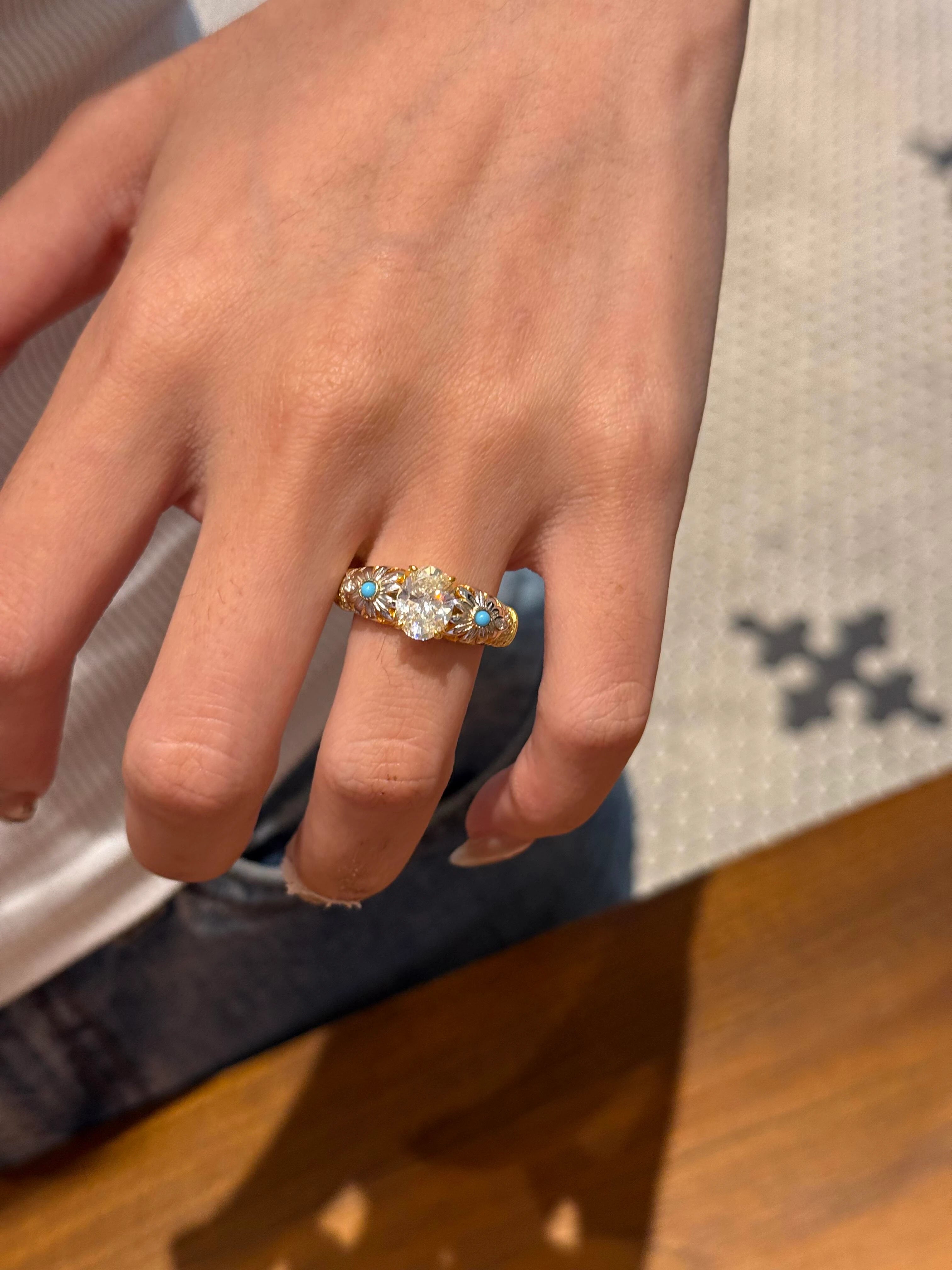 Daisy Pigeon Egg Ring