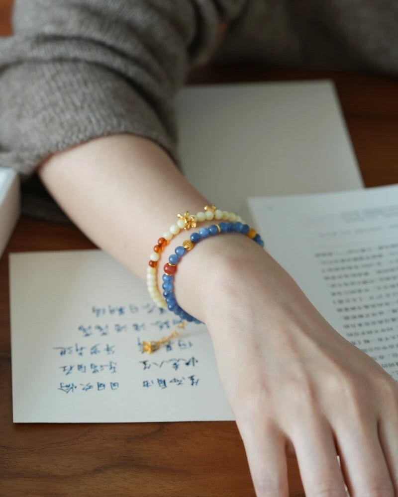 Sun & Cloud Amber Bracelet