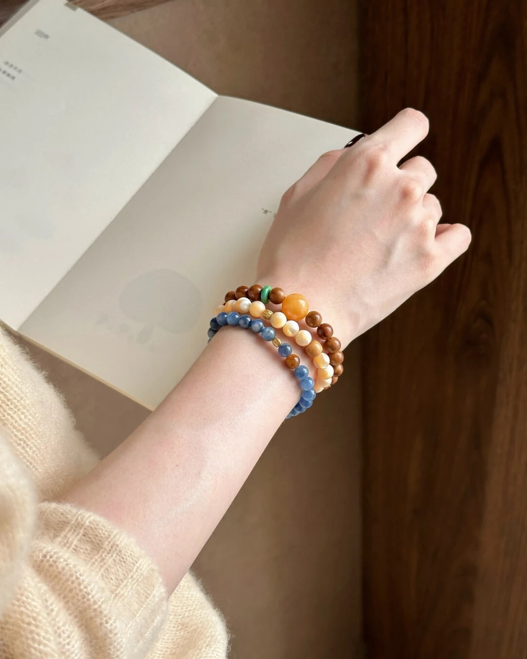 Shore-Grove Alignment Double-Wrap Bracelet