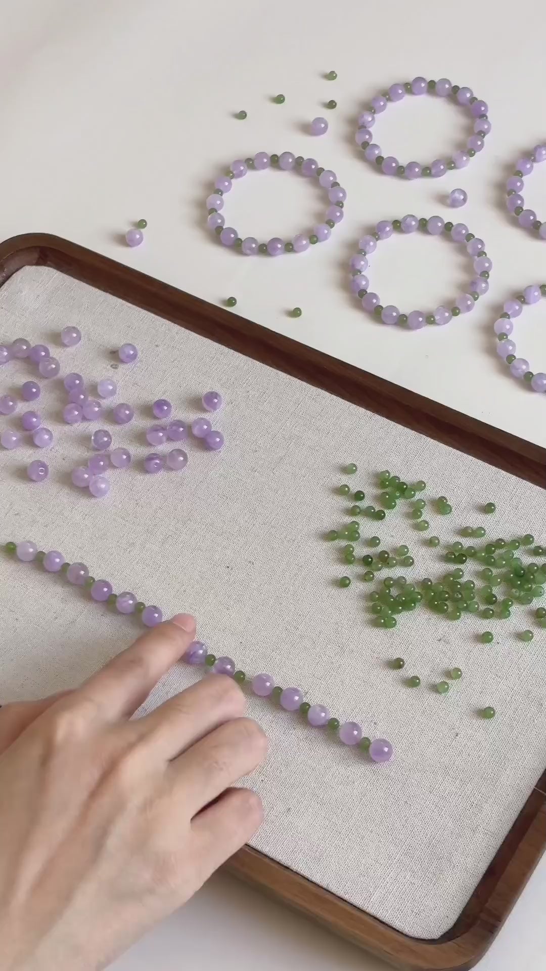 Lavender Jade Harmony Bracelet
