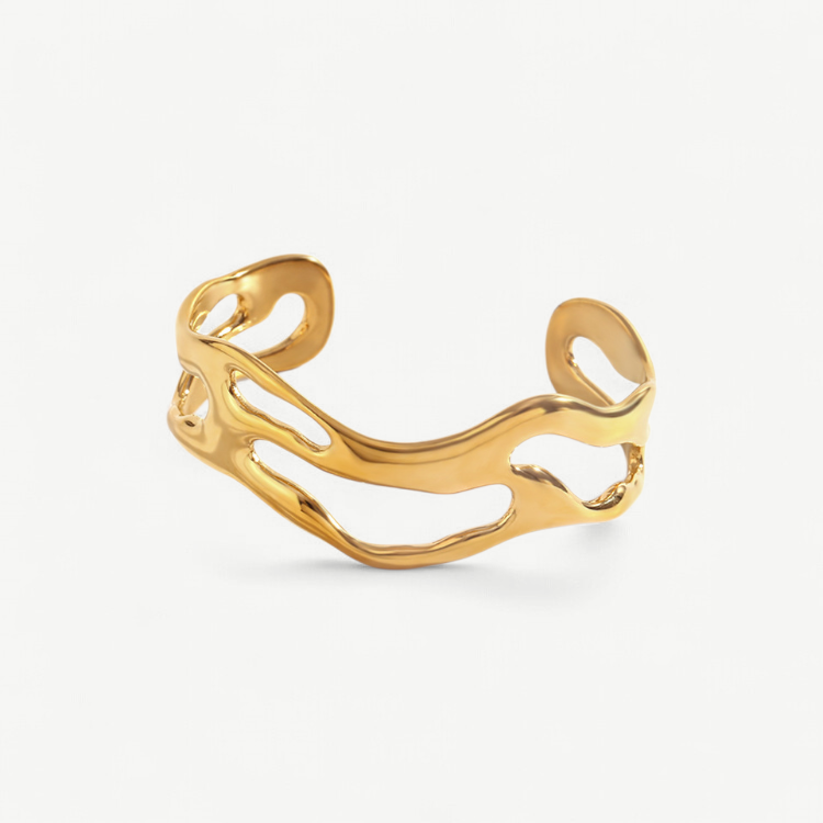 Sculptural Cut-Out Cuff