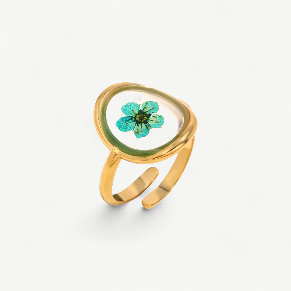 Pressed Flower Resin Ring