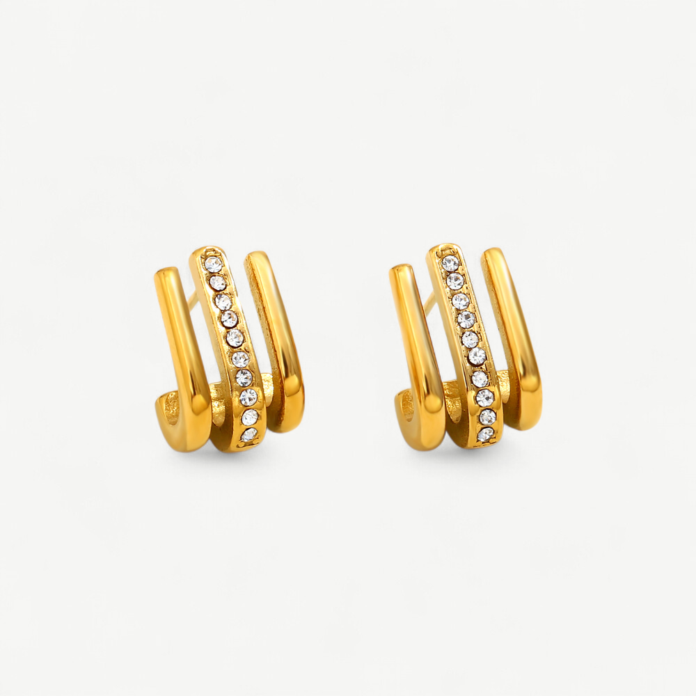 Triple Claw Pavé Studs
