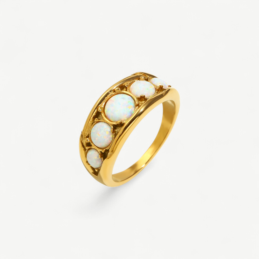 Vintage Opal Curve Ring